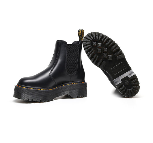 Botas Plataforma Martin de Cuero Inglés con Suela Gruesa para Mujer - Image 20