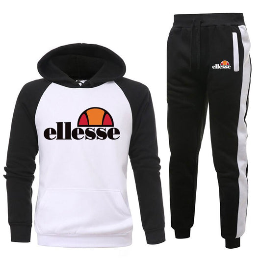 Conjunto Deportivo Casual Capucha Dos Piezas Color Sólido - Image 8