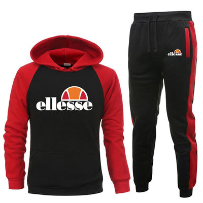 Conjunto Deportivo Casual Capucha Dos Piezas Color Sólido - Image 9