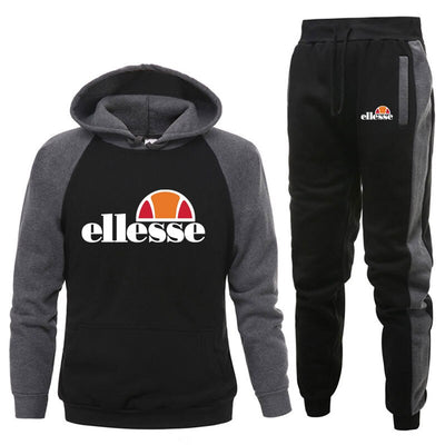 Conjunto Deportivo Casual Capucha Dos Piezas Color Sólido - Image 13