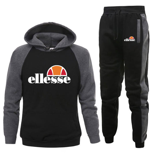 Conjunto Deportivo Casual Capucha Dos Piezas Color Sólido - Image 13