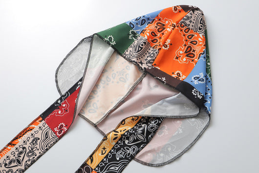 Pañuelo Multiusos Retro con Combinación de Colores - Image 38