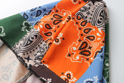 Pañuelo Multiusos Retro con Combinación de Colores - Image 39