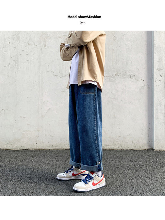 Jeans Casuales Rectos Cropped para Hombre - Image 8