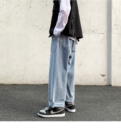 Jeans Casuales Rectos Cropped para Hombre - Image 23