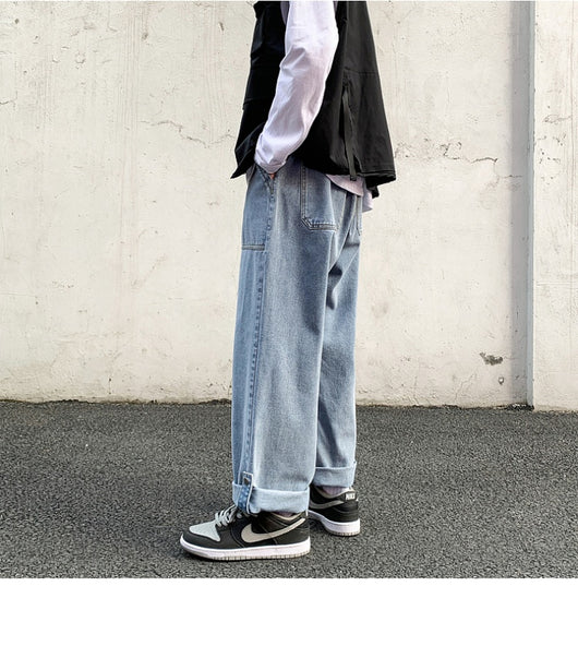 Jeans Casuales Rectos Cropped para Hombre - Image 23