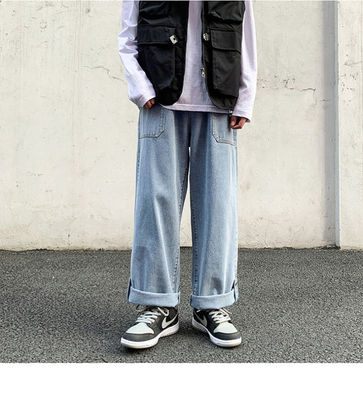Jeans Casuales Rectos Cropped para Hombre - Image 26