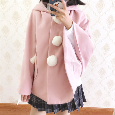 Abrigo Sudadera con Capucha de Orejas Kawaii - Image 18