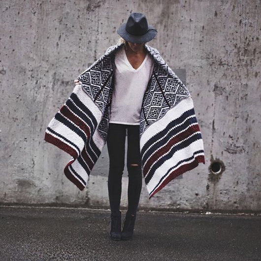 Suéter Tejido a Rayas con Chaqueta Cuadros Otoño Invierno - Image 6