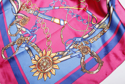 Pañuelo de Seda Estampado Versátil - Bufanda Multifuncional para Mujer - Image 15