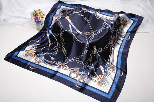 Pañuelo de Seda Estampado Versátil - Bufanda Multifuncional para Mujer - Image 20