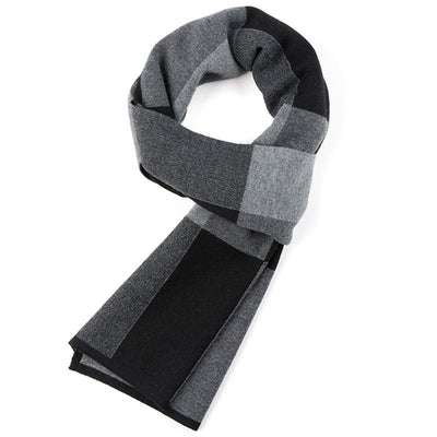 Bufanda Tejida a Cuadros para Hombre - Image 11