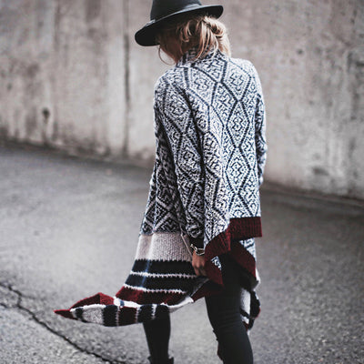 Suéter Tejido a Rayas con Chaqueta Cuadros Otoño Invierno - Image 13
