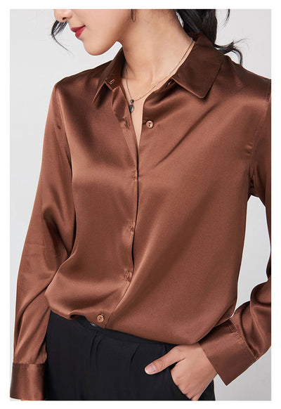 Camisa de Seda de Manga Larga Premium - Image 14