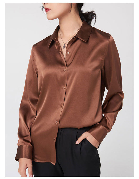 Camisa de Seda de Manga Larga Premium - Image 15
