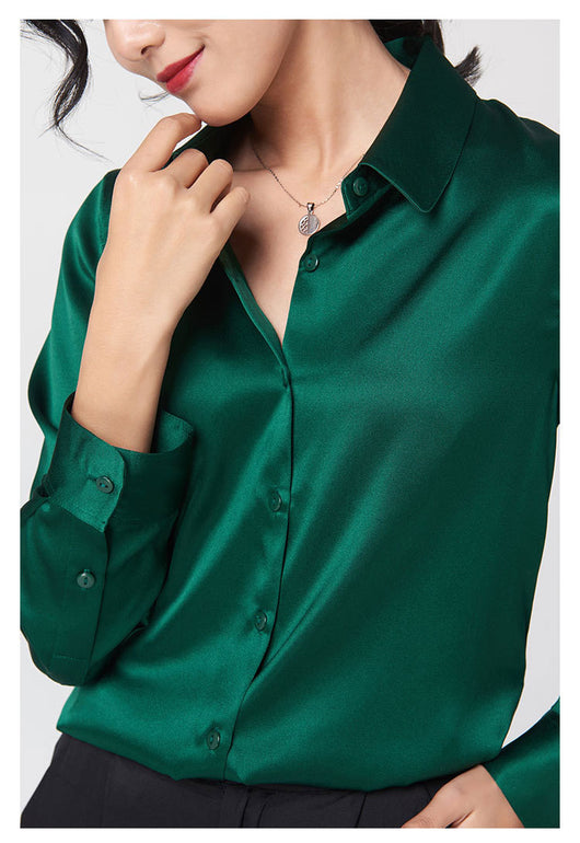 Camisa de Seda de Manga Larga Premium - Image 16