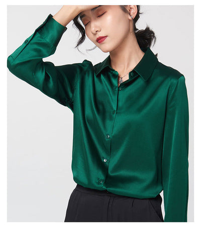 Camisa de Seda de Manga Larga Premium - Image 17