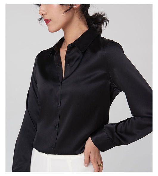 Camisa de Seda de Manga Larga Premium - Image 18