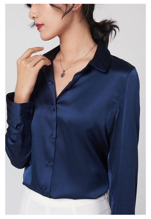 Camisa de Seda de Manga Larga Premium - Image 21