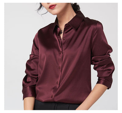 Camisa de Seda de Manga Larga Premium - Image 22