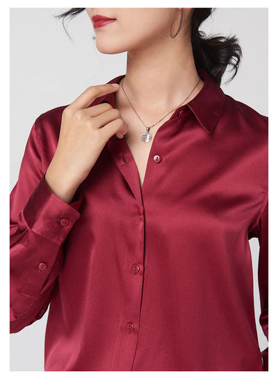 Camisa de Seda de Manga Larga Premium - Image 28