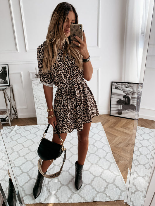 Vestido Corto Estampado para Mujer - Diseño Moderno y Versátil - Image 10