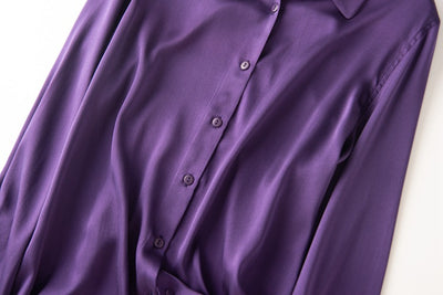 Camisa de Seda de Manga Larga Premium - Image 32