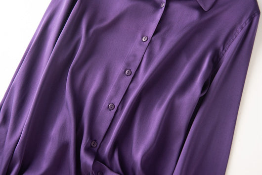 Camisa de Seda de Manga Larga Premium - Image 32