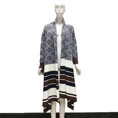 Suéter Tejido a Rayas con Chaqueta Cuadros Otoño Invierno - Image 15