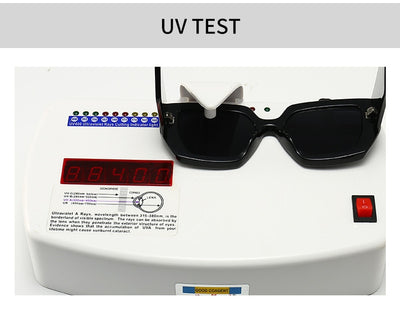 Modern retro sunglasses with a thick light brown plastic frame and dark lenses, featuring wide black temples. - Image 5