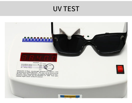 Modern retro sunglasses with a thick light brown plastic frame and dark lenses, featuring wide black temples. - Image 5