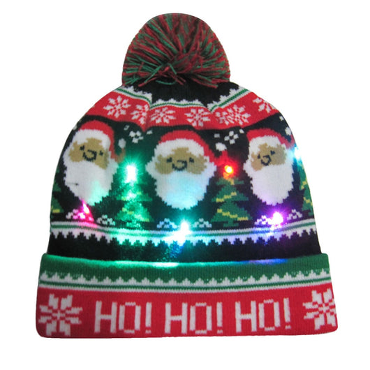 Gorro Navideño Tejido con Diseño de Reno y Muñeco de Nieve - Image 28
