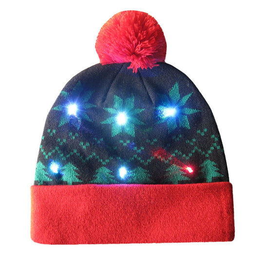 Gorro Navideño Tejido con Diseño de Reno y Muñeco de Nieve - Image 29