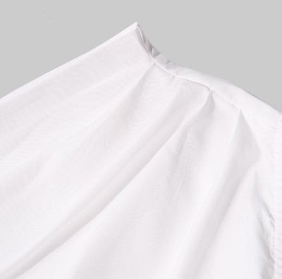 Camisa Slim Asimétrica de Color Sólido - Image 17