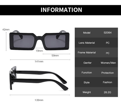 Gafas de Sol Cuadradas Retro Montura Pequeña - Image 5
