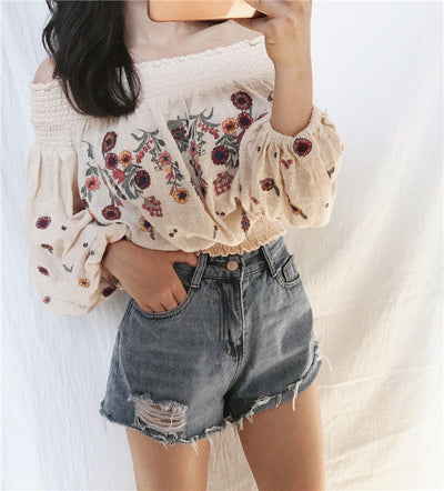 Blusa Asimétrica con Manga Farol - Image 13