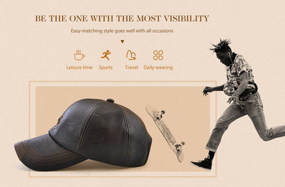 Gorra de Béisbol en Cuero Genuino para Hombre - Image 11