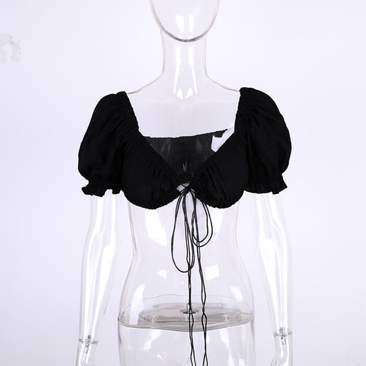 Blusa de manga corta con volantes - Image 35