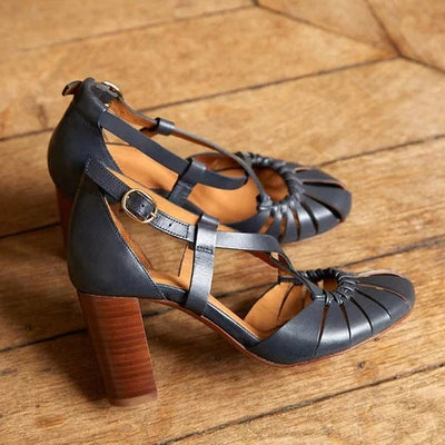 Sandalias de Tacón Grueso con Hebilla - Estilo Verano para Mujer - Image 12