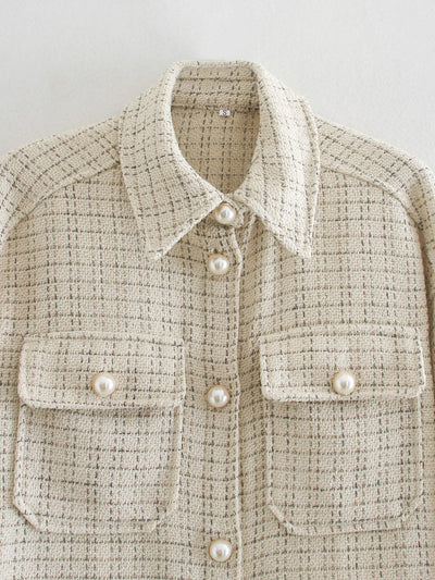 Camisa Vintage Oversized a Cuadros para Mujer - Estilo Otoño - Image 12