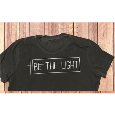 Camiseta Unisex Estampado 'BE THE LIGHT' - Casual y Versátil - Image 9