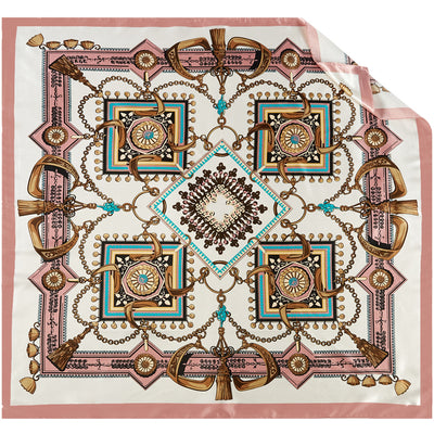 Pañuelo Cuadrado para Mujer con Cadena de Borlas - Image 7