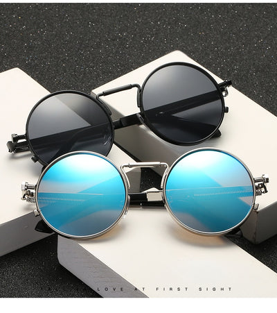 Gafas de Sol Redondas Retro con Lentes Espejadas - Estilo Europeo Trendy - Image 13