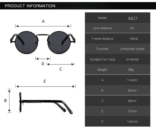 Gafas de Sol Redondas Retro con Lentes Espejadas - Estilo Europeo Trendy - Image 16