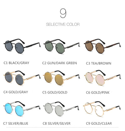 Gafas de Sol Redondas Retro con Lentes Espejadas - Estilo Europeo Trendy - Image 17