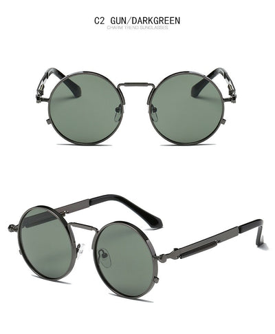 Gafas de Sol Redondas Retro con Lentes Espejadas - Estilo Europeo Trendy - Image 20