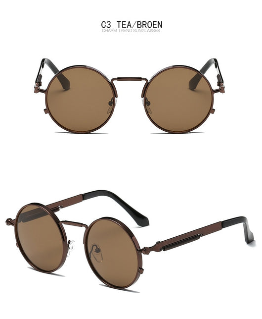 Gafas de Sol Redondas Retro con Lentes Espejadas - Estilo Europeo Trendy - Image 21