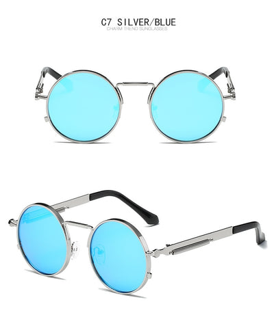 Gafas de Sol Redondas Retro con Lentes Espejadas - Estilo Europeo Trendy - Image 25