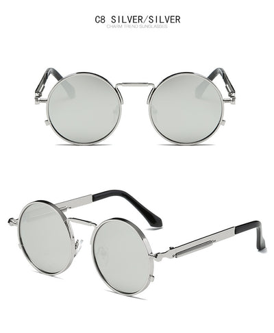 Gafas de Sol Redondas Retro con Lentes Espejadas - Estilo Europeo Trendy - Image 26