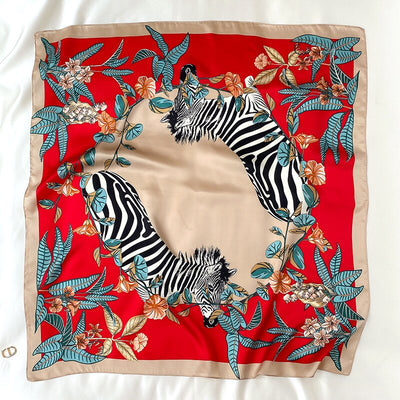 Pañuelo de Seda Estampado Coreano Grande - Image 10